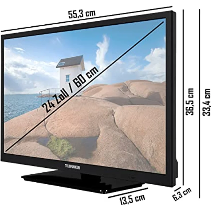 Telefunken XH-24SN550MV 61 cm (24 Zoll) LED Smart TV (FUll HD, HDR10+, HLG) HD-Triple-Tuner (Satellit, Antenne, Kabel) Energieklasse E (DE-Modell) – Bild 4