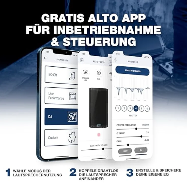 Alto Professional TS410, Aktiver Lautsprecher mit 2000 W, 10 Zoll Treiber, Bluetooth und App-Steuerung – Bild 3