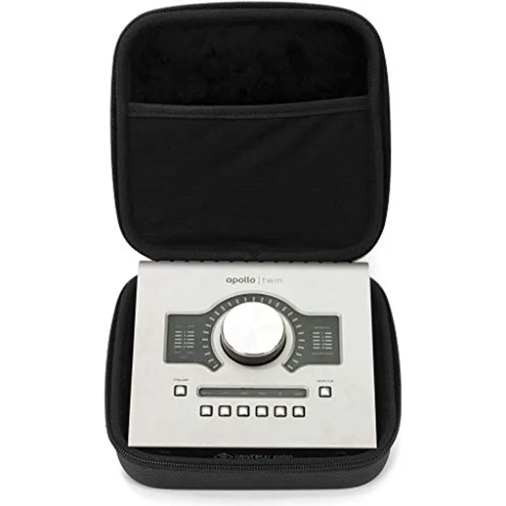 Analog GLIDE Case für Universal Audio Apollo Twin, DJ Case aus hochwertigem Kunstleder, schwarz