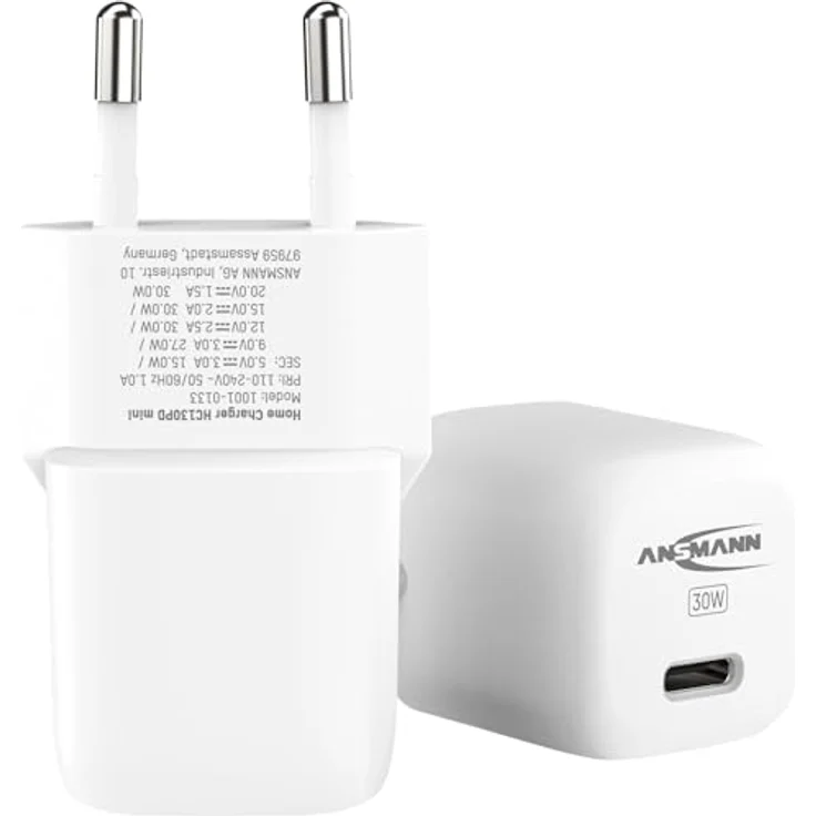 Ansmann HC130PD mini, USB Ladegerät mit 30W Ausgang, 1 Port, Weiss, Multisafe Technologie – Bild 4