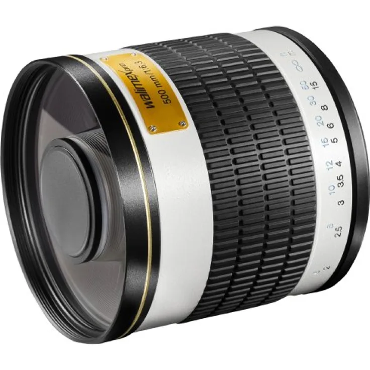 Walimex Pro 500mm 1:6,3 CSC Spiegel-Teleobjektiv für Fuji X Objektivbajonett weiß ( für Vollformat Sensor gerechnet, Filterdurchmesser 34mm, inkl. Schutzdeckel)