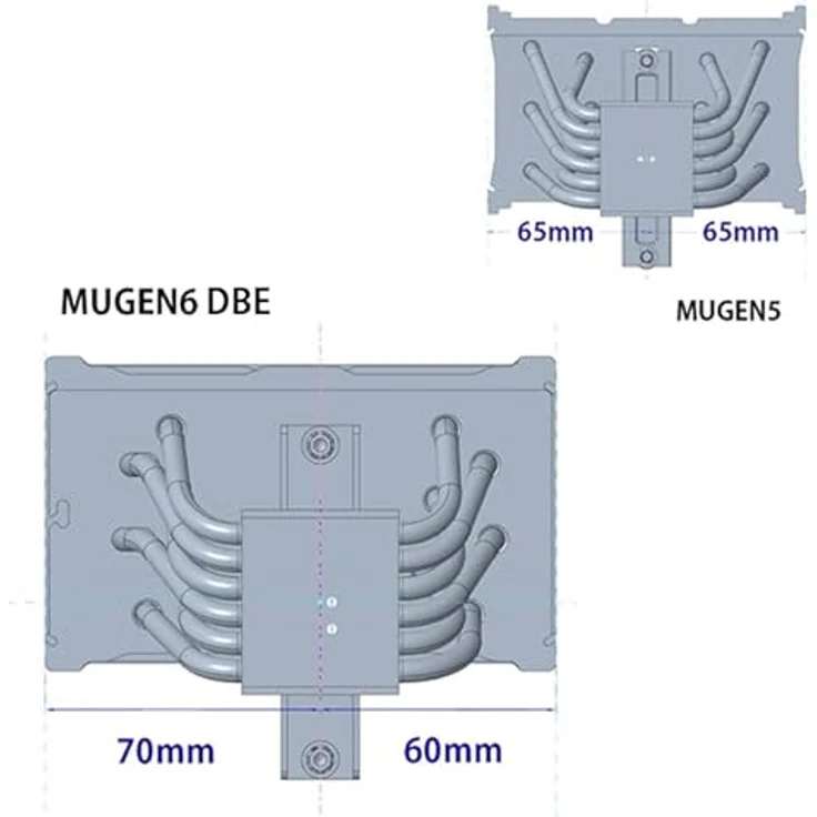 Scythe Mugen 6 Dual Fan Black Edition, CPU Kühler mit Push-Pull-Lüftern und E-Beschichtung, Schwarz – Bild 4