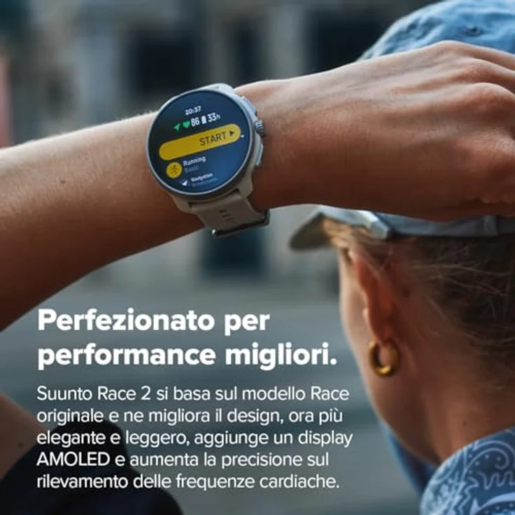 Suunto Race 2 (49 mm), Smartwatch mit Edelstahlgehäuse, AMOLED-Display, GPS sowie Fitness- und Gesundheitsmonitoring – Bild 3
