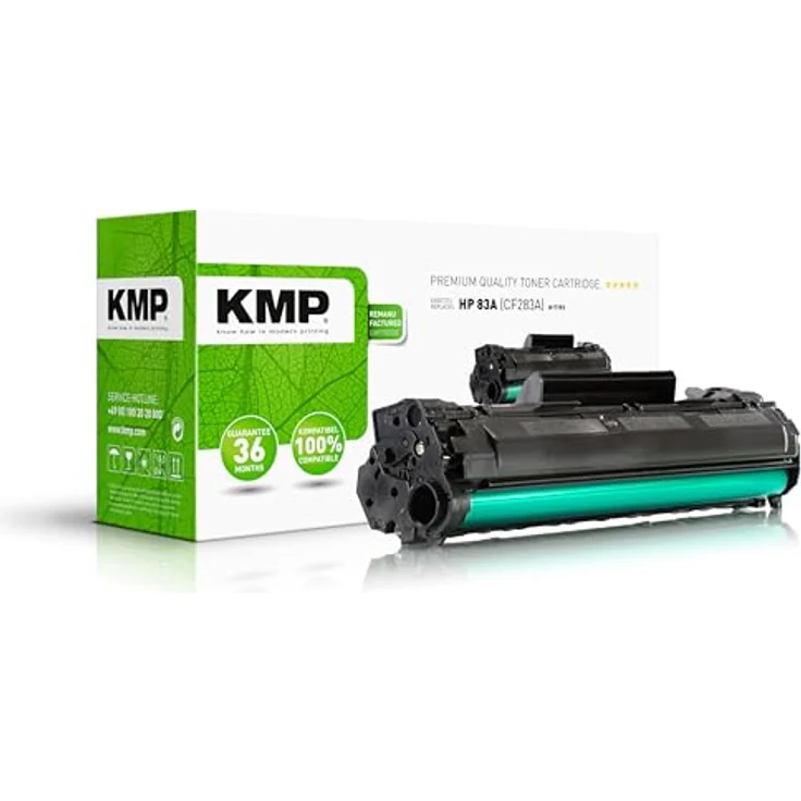 KMP Tonerkartusche H-T193, ersetzt HP 83A, schwarz, für ca. 1.600 Seiten – Bild 2