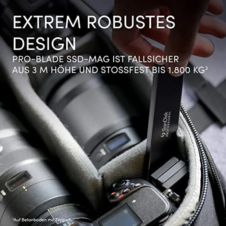 SanDisk Professional Pro-Blade Transport (4000 GB), Externe SSD, Schwarz – Bild 7