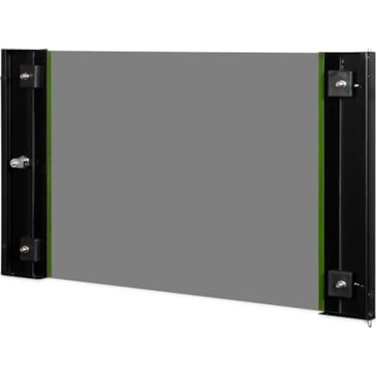 DIGITUS Glas-Ersatztür für Unique Netzwerkschrank – 7 HE – Sicherheitsglas mit Schloss und Schlüssel – Schwarz – Bild 2