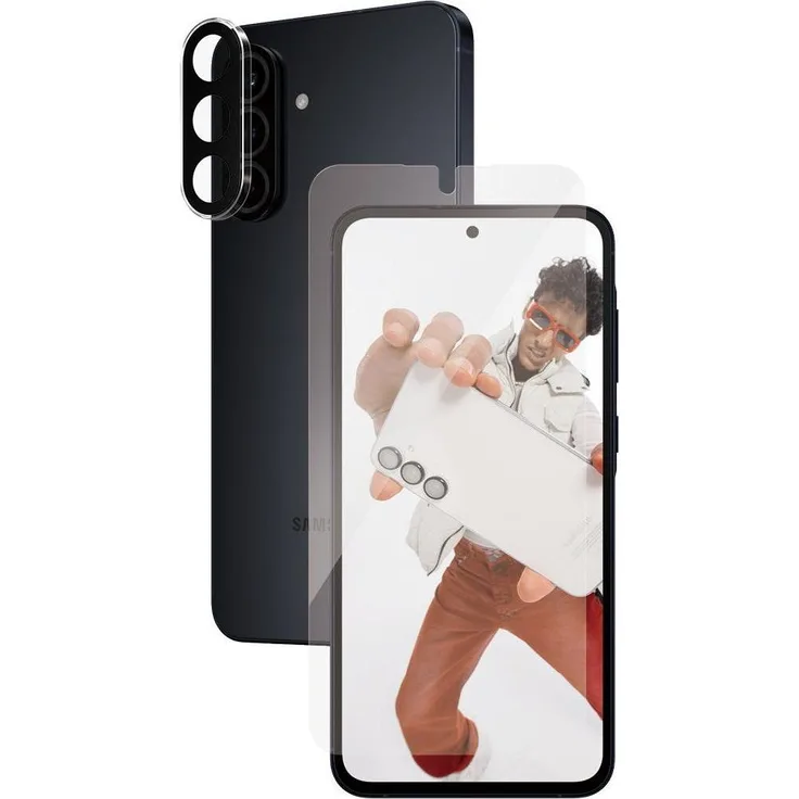 Safe 2-in-1 Bundle Glass + Camera Lens Protector, Displayschutzfolie für Samsung Galaxy A56 5G, transparent, kristallklar und schlagfest