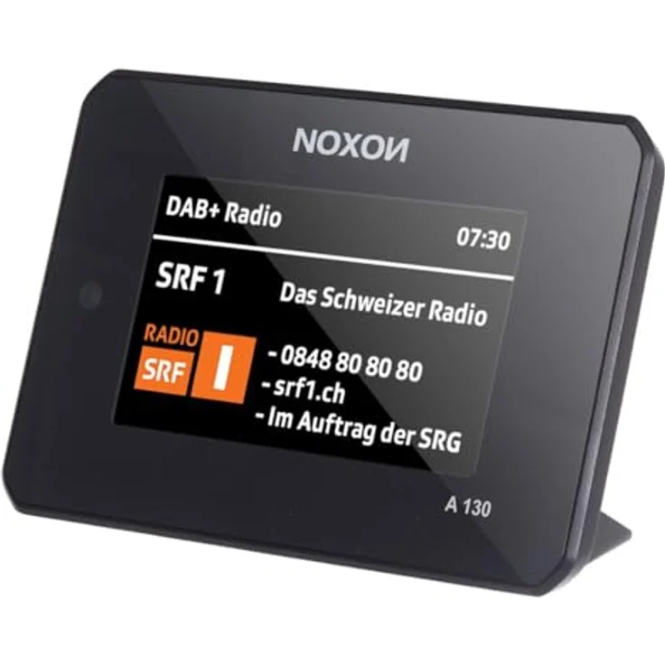 Noxon A 130, DAB+/UKW & Internet-Radio Audio Adapter mit Bluetooth, 4.3 Zoll Farbdisplay, Schwarz – Bild 1