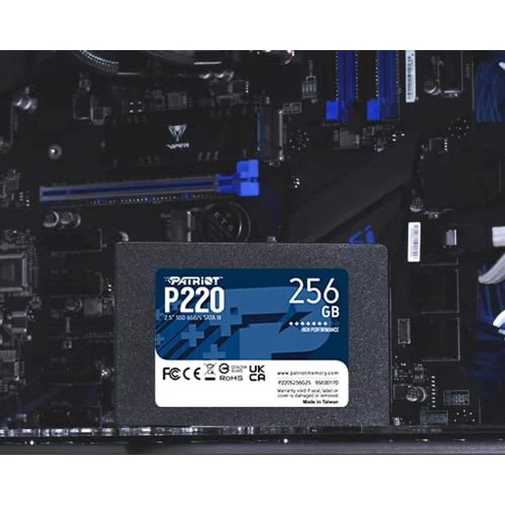 Patriot P220 256GB 2,5" SATA III SSD-Festplatte, Phison S12 Controller, Schwarz – Bild 5
