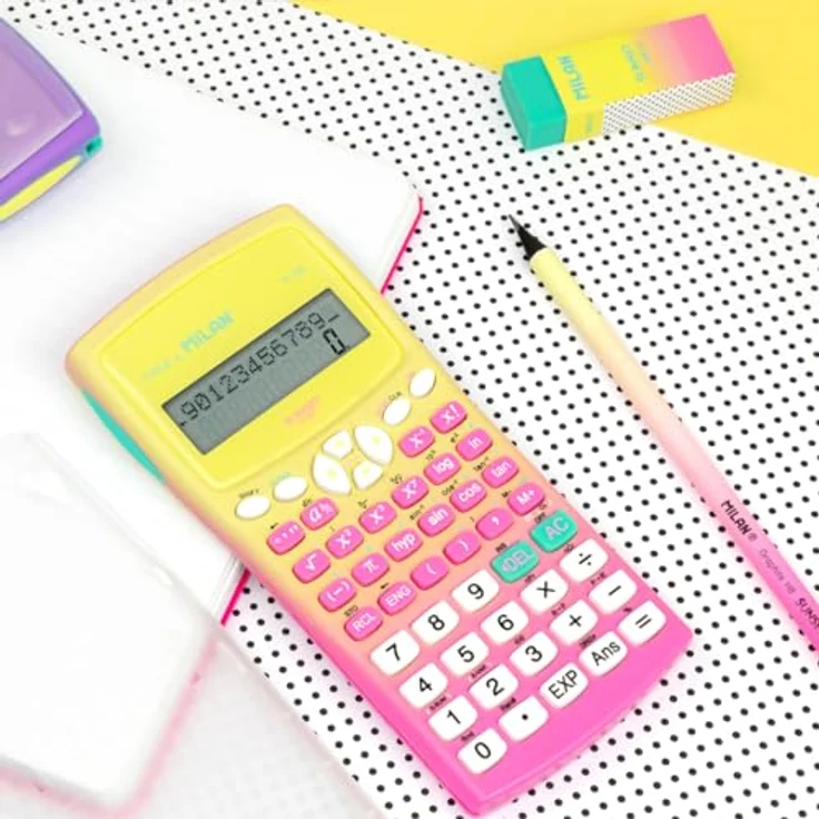 Blister wissenschaftlicher Taschenrechner M240 Sunset rosa – Bild 3