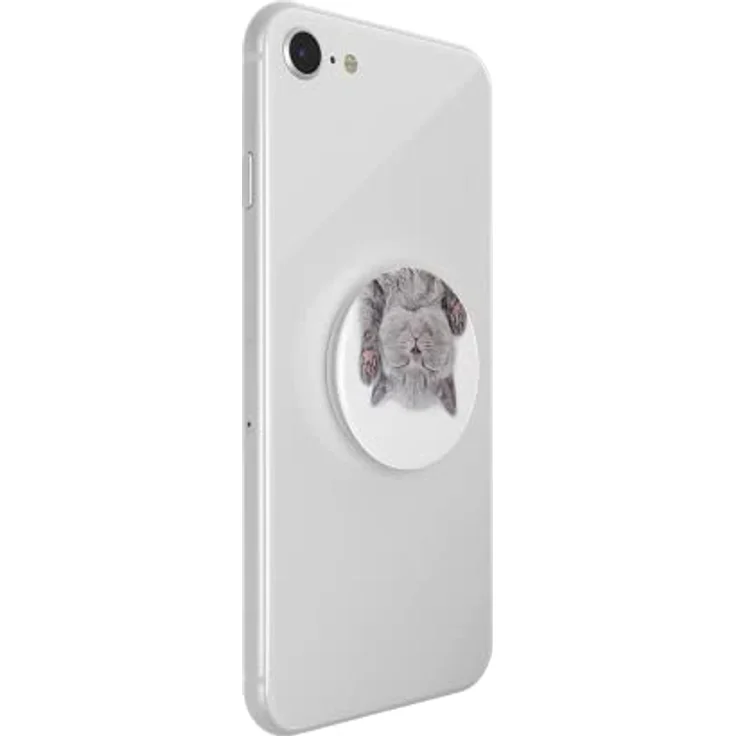 PopSockets PopGrip - Ausziehbarer Sockel und Griff für Smartphones und Tablets mit einem Austauschbarem Top - Cat Nap – Bild 6