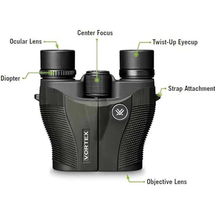 Vortex Optics Vanquish 8x26 Fernglas, Grün, 8 x 26 - Kompaktes Fernglas mit 8-facher Vergrößerung – Bild 5