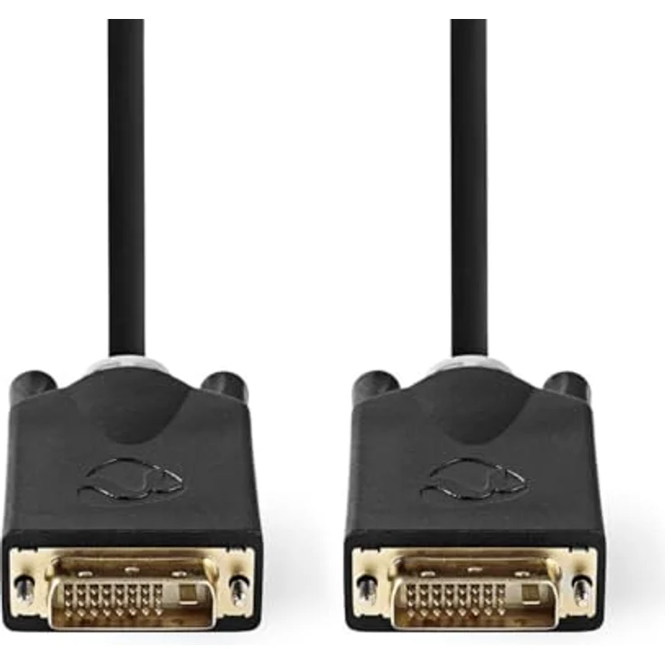 Nedis DVI-D Kabel, 3.0 m mit 24+1-Pin Stecker, 2560x1600, vergoldete Kontakte, anthrazit – Bild 3