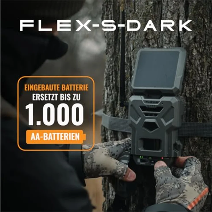Spypoint FLEX-S-DARK, Mobilfunk-Wildkamera mit 40 MP Auflösung, Solarpanel und 30 m Reichweite – Bild 6