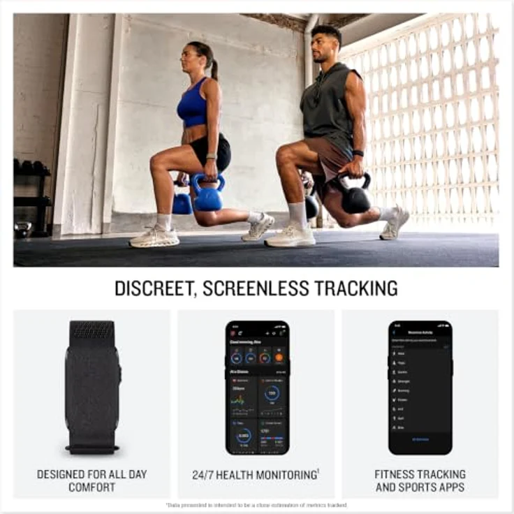 GARMIN Cirqa Smart Band S/M, Fitnessarmband zur 24/7 Gesundheitsüberwachung, French Gray – Bild 7