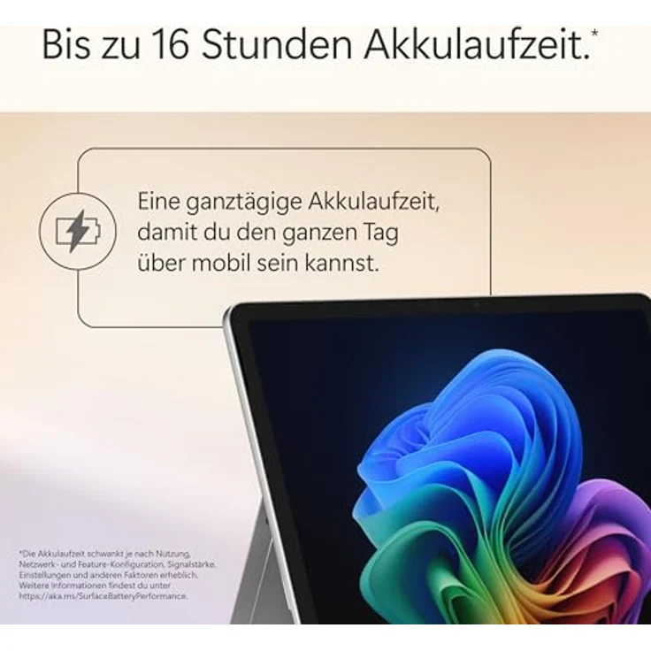 Microsoft Surface Pro Copilot+ PC, 12” LCD Touchscreen, Snapdragon® X Plus, 16GB RAM, 256GB SSD, 1. Edition, Platin – Bild 3