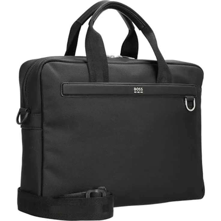 BOSS JINKO EVO Doc Case, Herren Laptoptasche aus schwarzem Polyester mit abnehmbarem Schulterriemen, 39x29,5x8,5 cm – Bild 5
