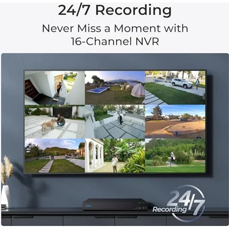Reolink NVS16 Netzwerk-Videorekorder, 4TB, mehrfarbig – Bild 2