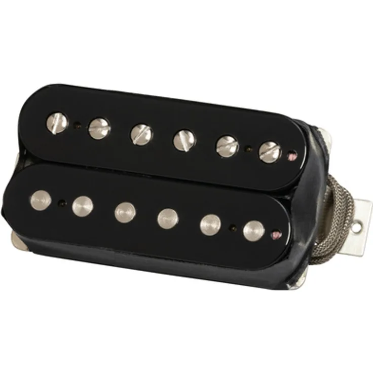 Gibson Custombucker Plus Double Black, Humbucker Tonabnehmer für 6-saitige E-Gitarre, Vintage Output, schwarz