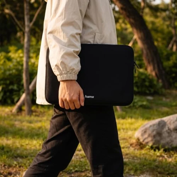 Hama Laptophülle 14,1 Zoll (35,8 cm) (Neopren, Schutz für Laptop, bis zu 36 cm), Schwarz – Bild 7