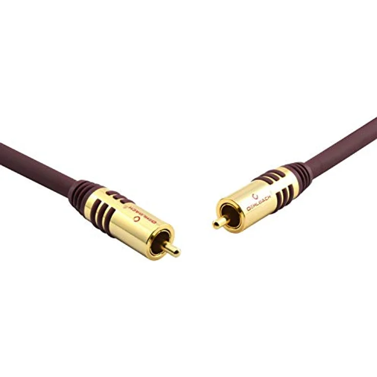 Oehlbach NF Sub, Cinch Subwoofer-Kabel - Audiokabel - rund - OFC - 3m - Bordeaux – Bild 2