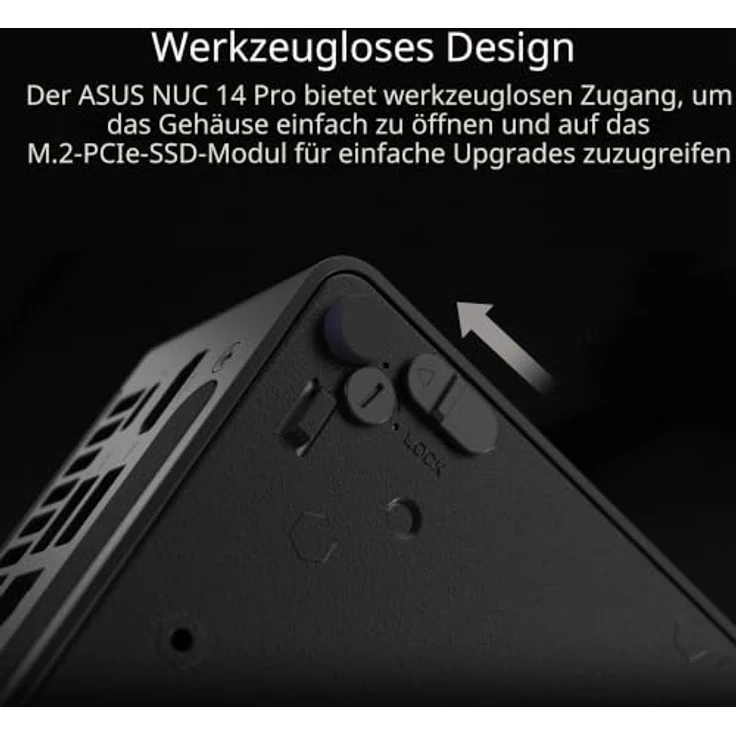 ASUS NUC 14 Pro RNUC14RVHU500000I, Mini-PC mit Intel Core Ultra 5 125H, 0 GB RAM, Intel Arc Graphics, Bluetooth 5.3, Wi-Fi 6E, Schwarz – Bild 5