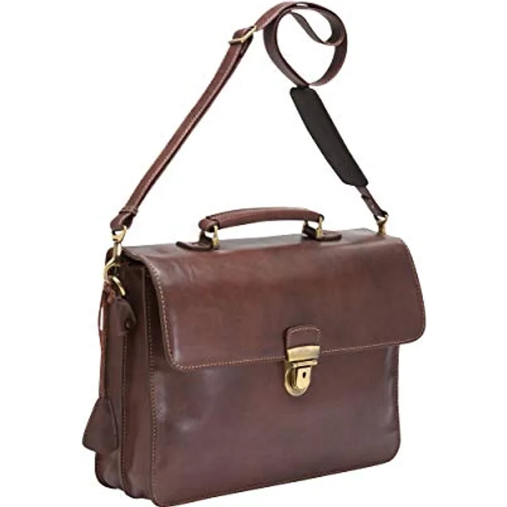 Picard Aktentasche Toscana, Laptoptasche aus 100% Rindsleder, Schwarz, 27 x 37 x 10 cm, 10 L Volumen