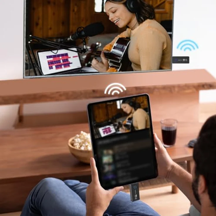 LogiLink HDW0104 HDMI-Übertragungs-Set, USB-C zu HDMI, drahtlos, 30m Reichweite, 4K@60Hz, für verlustfreie A/V-Übertragung – Bild 2