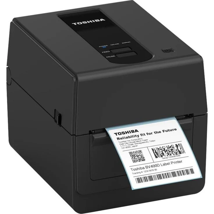 Toshiba BV420D, Etikettendrucker mit 300 DPI Auflösung, schwarz, 127 mm/s Druckgeschwindigkeit, WLAN und Bluetooth Unterstützung