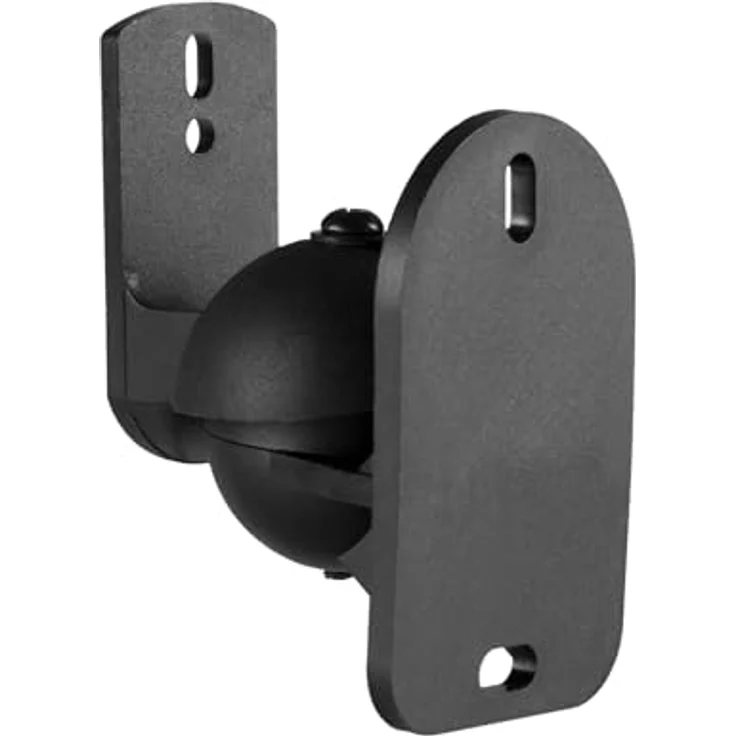CABLETECH Lautsprecherhalterung, max. Tragkraft 3,5 kg, verstellbar, schwarz, 2er Set – Bild 4
