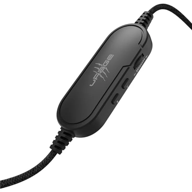 uRage Gaming-Headset SoundZ 800.7.1 V2, 7.1 Virtual Surround Sound, kabelgebundene Multi-Plattform Kopfhörer für PS5/PC, 2 m USB-Kabel, in Schwarz – Bild 2