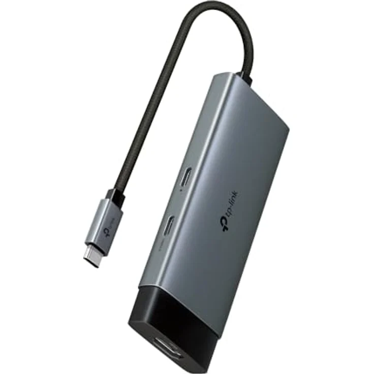 TP-Link UH5020C USB C Hub PD100W, 4K 60Hz HDMI, 1×USB-C 3.0, 2×USB-A 3.0, Plug & Play, Kompatibel mit Mac OS, Windows, Linux, iPadOS, iOS, Android, ChromeOS, Nintendo in Schwarz – Bild 1
