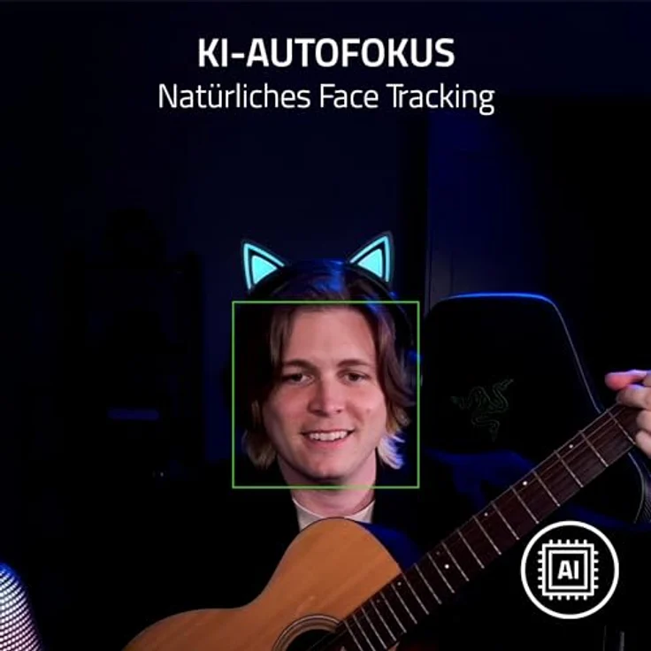 Razer Kiyo V2 Webcam, 4K @ 30 FPS, KI-Autofokus, HDR, ultra-weitwinkel, automatische Belichtung und Weißabgleich, schwarz – Bild 3