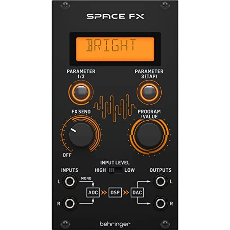 Behringer Space FX, Modular Synthesizer und Effekt-Modul mit 32 Effektprogrammen, 24 Bit Signalverarbeitung, Stereo In/Out, powered by Klark Teknik – Bild 1