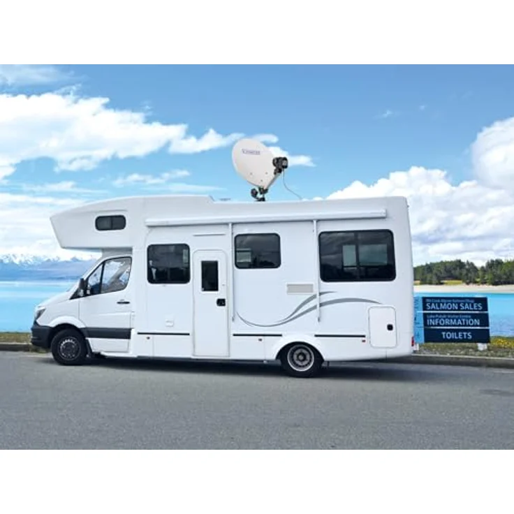 SCHWAIGER 9604 Camping Sat-Anlage, Komplett-Set mit 35cm Stahl Antenne, Single LNB, vorprogrammiertem HD Receiver und 10m Satelliten-Kabel im Transportkoffer – Bild 2