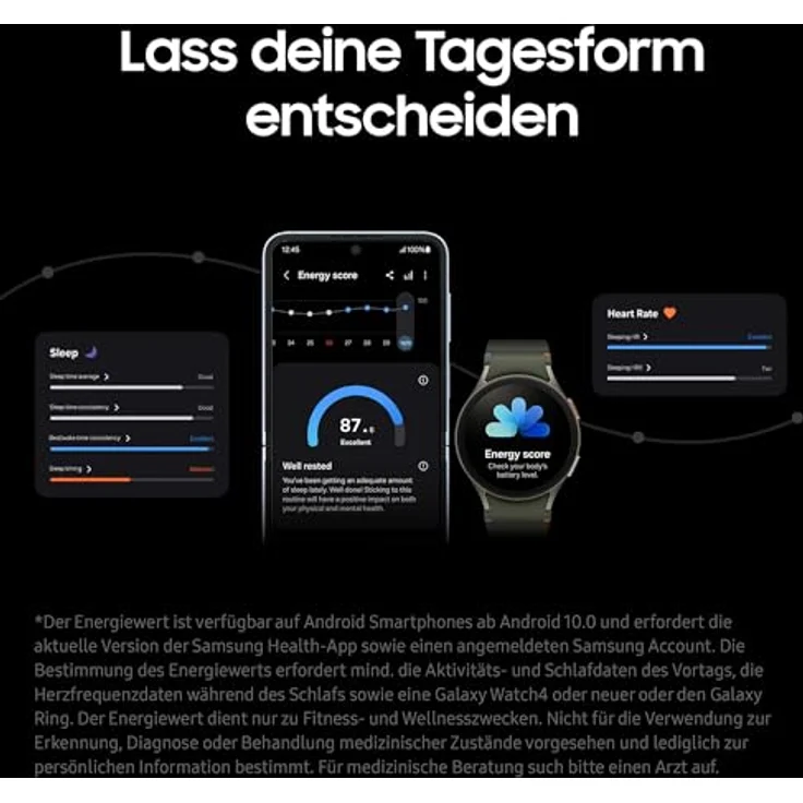 Samsung Galaxy Watch 7 Smartwatch, Fitness-Uhr, Aktivitätstracker, 40mm, Bluetooth, Cream – Bild 4