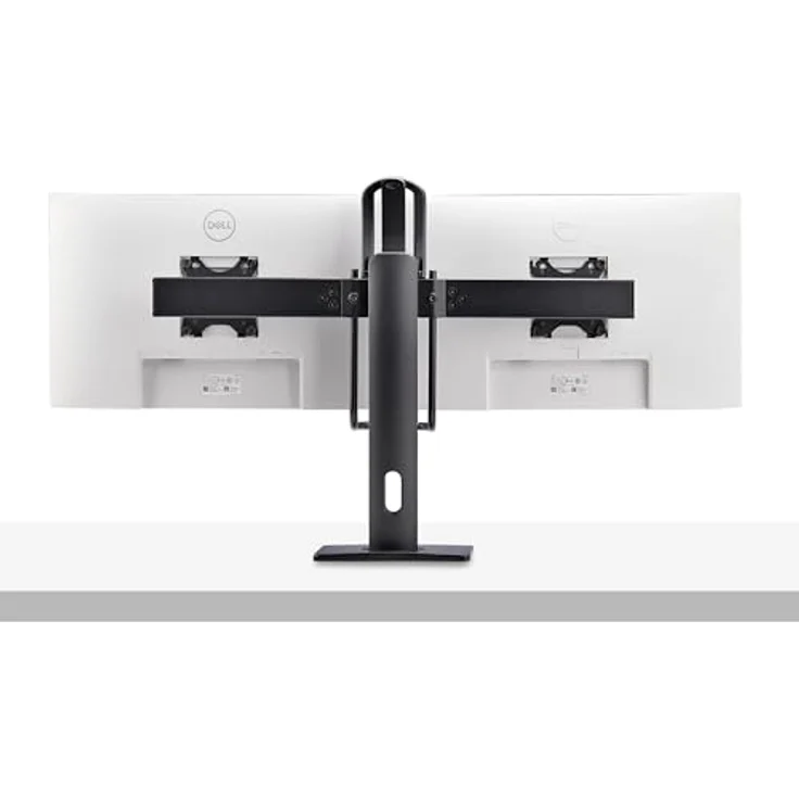 StarTech Monitorständer für 2 Monitore, Höhenverstellbare Monitorhalterung für 27" Displays, Tragkraft 12kg, stahl/aluminium, inkl. Kabelmanagement – Bild 4