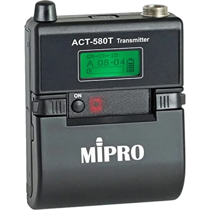 MIPRO ACT-580T, Digitaler Drahtloser Taschensender 5,8 GHz mit Auto Channel Targeting und LCD-Display
