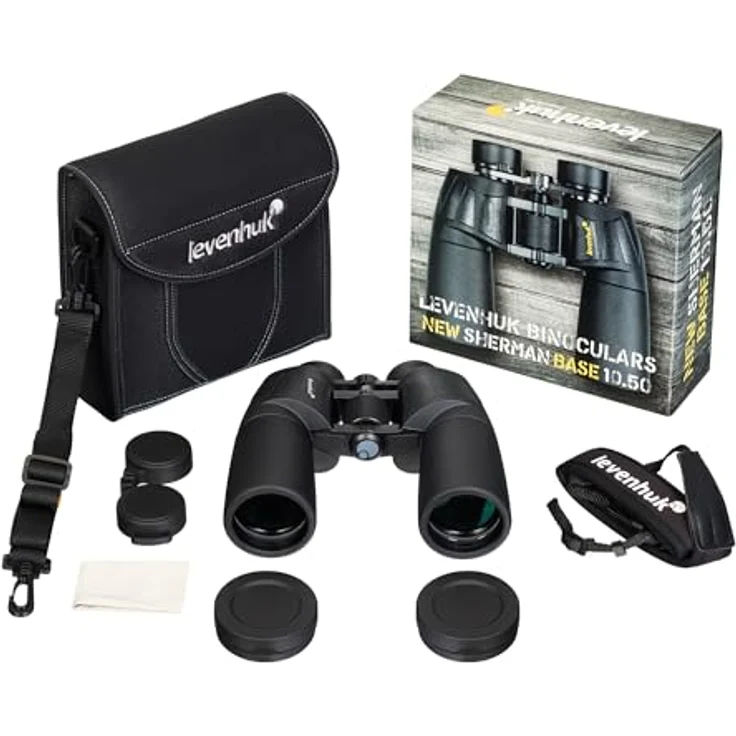 Levenhuk New Sherman BASE 10x50, Fernglas mit BaK-4-Optik, wasserdicht, Aluminium-Silizium-Gehäuse – Bild 2