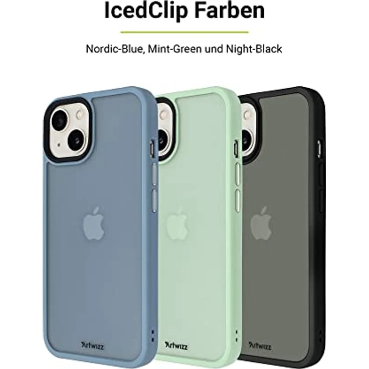 ARTWIZZ IcedClip für iPhone 12 - 12 Pro - 13 Schutzhülle Hülle Schutz Case Clip iPhone 13 (6.1'), Mint-Green – Bild 6