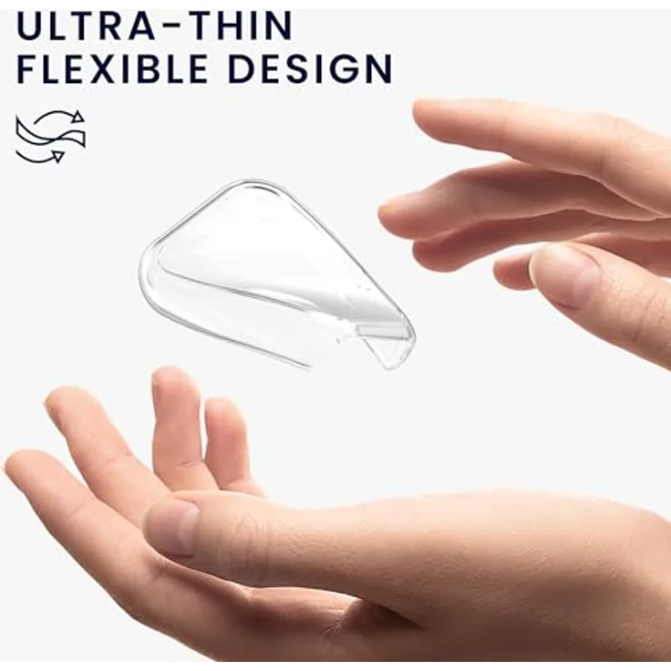 kwmobile Silikon Hülle für Samsung Galaxy Fit 3, Fullbody Display Cover Set, transparent schwarz, Rundumschutz und Touchdisplay-Funktionalität – Bild 4