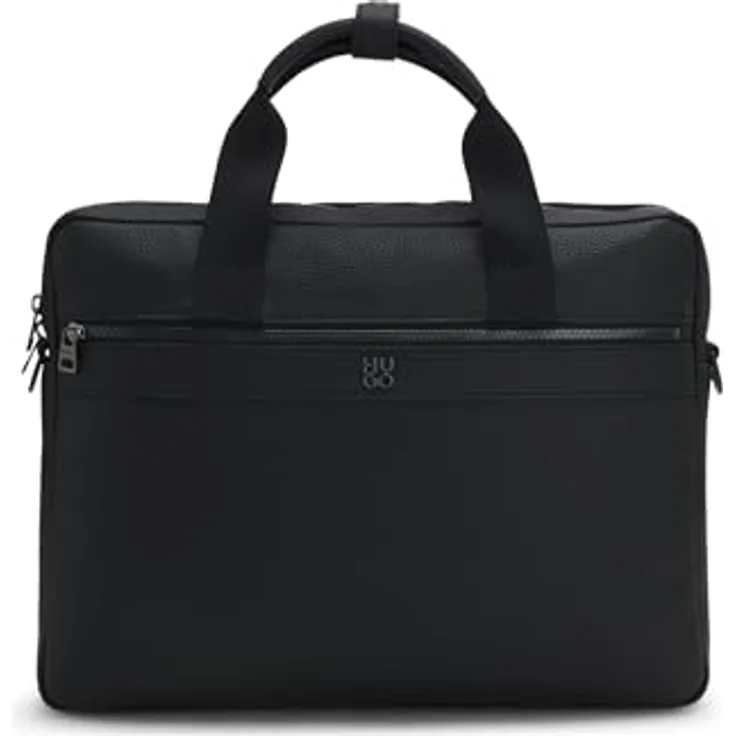 Hugo Quantic Aktentasche 40 cm mit Laptopfach, schwarz, 100% Polyurethan