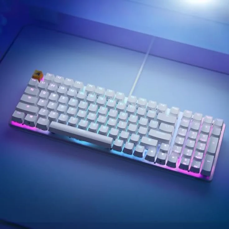 Glorious PC Gaming Race GMMK 2 Full-Size ISO DE Weiße mechanische Tastatur mit Fox Schaltern. Tastatur für Modding-Enthusiasten. 18 Presets RGB-Beleuchtung, Full NKRO und Anti-Ghosting – Bild 5