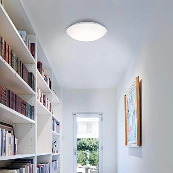 Briloner Leuchten – LED Deckenlampe mit Bewegungsmelder, Deckenleuchte mit Tageslichtsensor (optional einstellbar), 22W, 2200 Lumen, Ø38 cm, Weiß – Bild 3