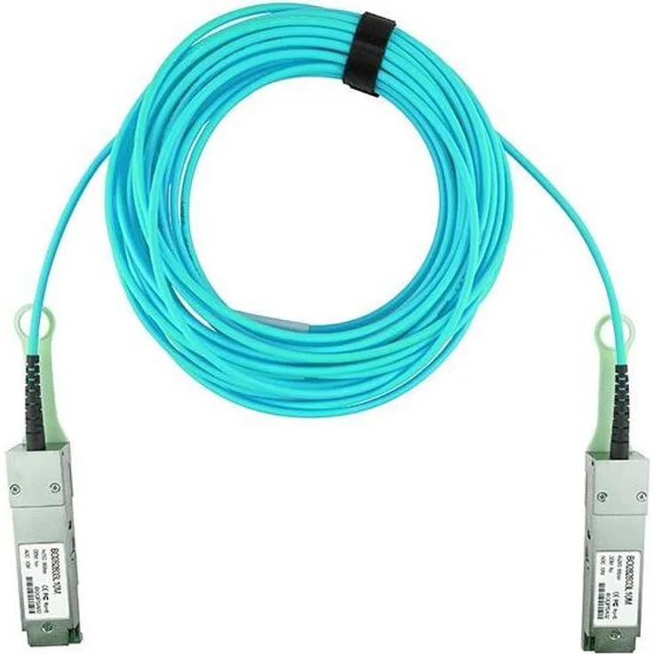 CBO BlueOptics AOC QSFP28 BO282803L20M, aktives optisches Kabel, 100G-QSFP zu QSFP, 20 Meter, Blau, kompatibel mit Brocade Hardware
