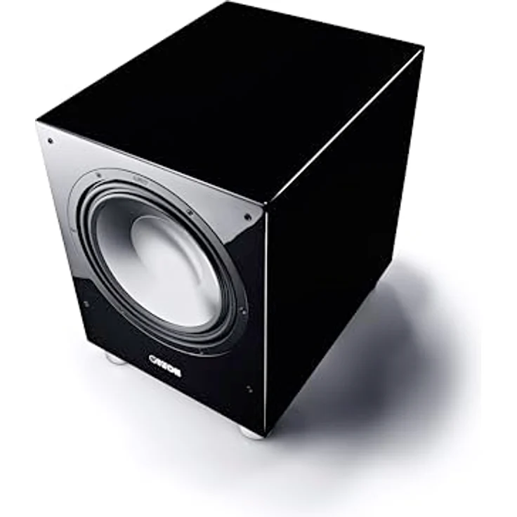 Canton Sub 1201 schwarz high-Gloss, aktiver Subwoofer mit Bassreflexsystem und 750 Watt Musikbelastbarkeit – Bild 3
