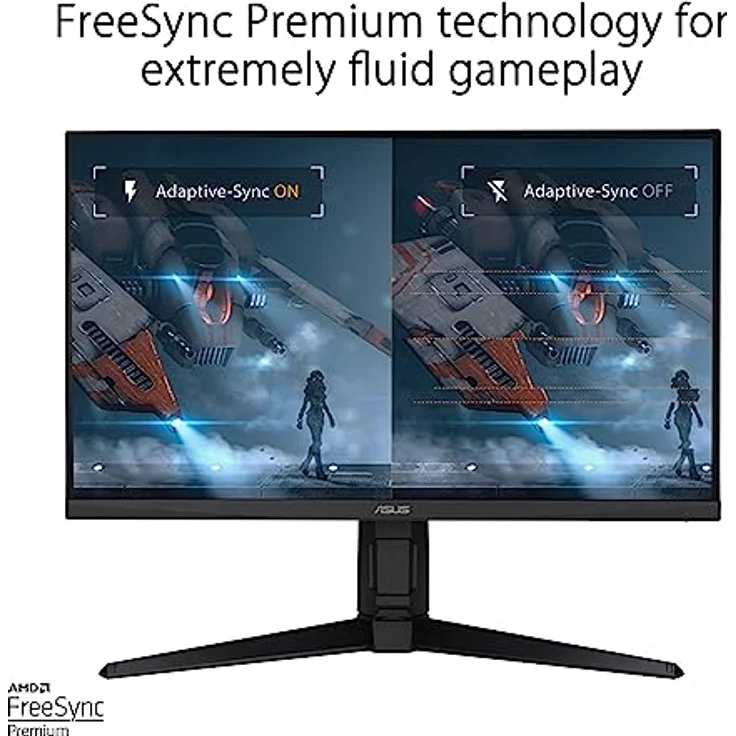 ASUS TUF Gaming VG27AQML1A - 27 Zoll WQHD Monitor - 260 Hz, 1ms GtG, G-Sync, FreeSync, Adaptive Sync, ELMB, GameFast, DisplayHDR 400 - Fast-IPS, ergonomisch, Speaker – Bild 4