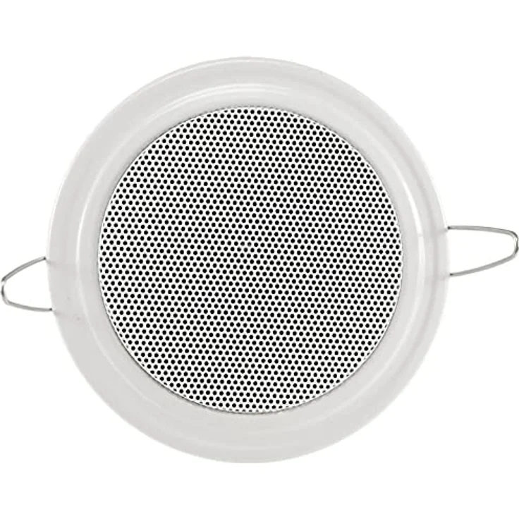 Decken- & Wand Einbaulautsprecher CTE-W weiß Metallschutzgitter Halteklammern 8 Ohm einfache Montage ( 106mm, 45 Watt, weiss) Einbau-Lautsprecher - 45 Watt - weiß – Bild 3
