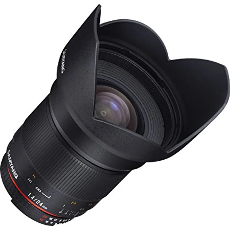 Samyang 24-1,4 Objektiv DSLR Nikon F AE manueller Fokus automatischer Blendenring Fotoobjektiv, Weitwinkelobjektiv schwarz – Bild 6