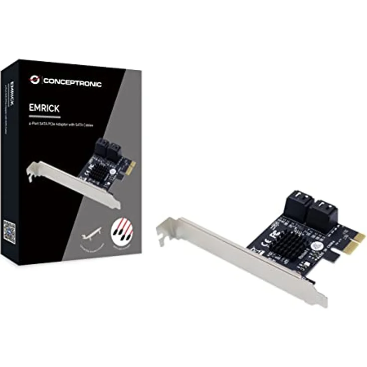 Conceptronic EMRICK03G/ PCI Express Card 4 Port SATA III PCIe Adapter – Bild 3